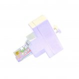 Decelect Forgos DECELECT Dédoubleur 22.5 x 45 compact RJ45M / 2 x RJ45F Cat.5E UTP (Connectique téléphonique)