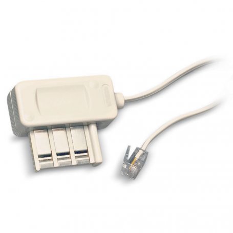 Câble RJ45 RJ11 téléphone 3m blanc