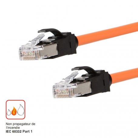 Cordon RJ45 LANmark 6 10G F/UTP LSZH - 1m - Orange