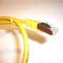 GAÏA Com Cordon RJ45/RJ45 Cat.6 - FTP - 100Ω - L : 0,5M - Jaune (Cordons de brassage)