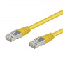 Cordon RJ45 Cat.6 F/UTP LSZH - 0,5M - Jaune