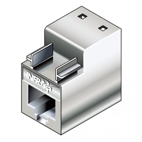 Infraplus Connecteur RJ45 femelle blindé Catégorie 6 (câble rigide)