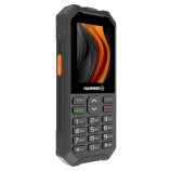 HAMMER 6 LTE face avant. Téléphone professionnel résistant avec écran 2,4 pouces et grandes touches rétroéclairées.