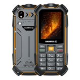 Téléphone HAMMER Boost 2 LTE avant et arrière. Vue complète du mobile 4G Double SIM, ultra-autonome.