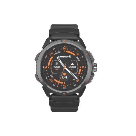 HAMMER Watch 2 face avant. Montre connectée outdoor avec écran AMOLED 1,5 pouces et GPS L1/L5