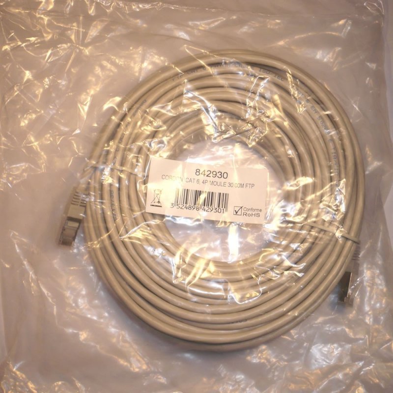 ERARD - Cordon RJ45 M/M - Cat. 6 - F/UTP - 250MHz - 20m