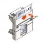 Infraplus Plastron RJ45 blanc adaptable 45x45mm (volet Incolore) (Connectique)