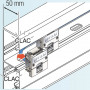 Infraplus Plastron RJ45 blanc adaptable 45x45mm (volet Bleu) (Connectique)