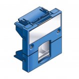 Infraplus Plastron RJ45 adaptable 45x45mm Bleu (Connectique)