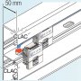 Infraplus Plastron RJ45 blanc 45x45mm (volet Jaune) (Connectique)