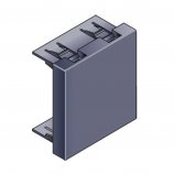 Infraplus Obturateur Gris foncé 45x45mm (Connectique)