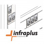 Infraplus Plastron RJ45 blanc 22.5x45mm (volet Incolore) (Connectique)