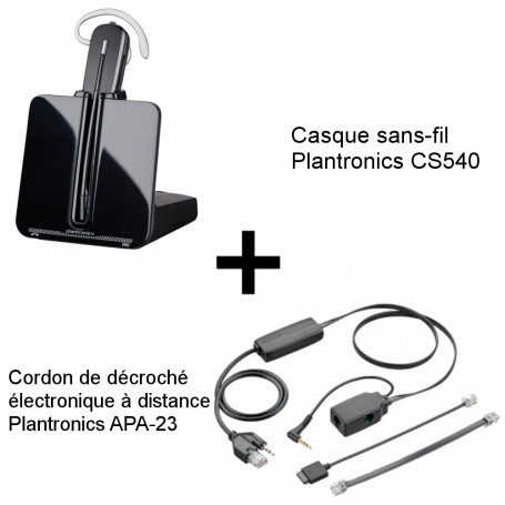 Plantronics CS540 + Décroché APA-24 Alcatel-Lucent