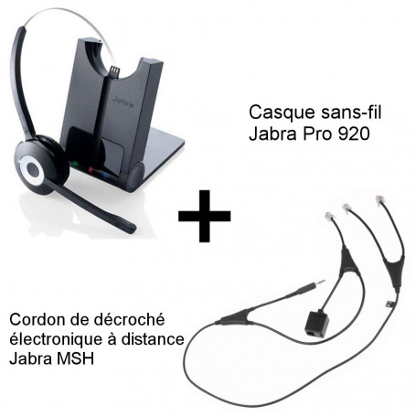 Jabra Pro 920 + Décroché MSH Alcatel-Lucent