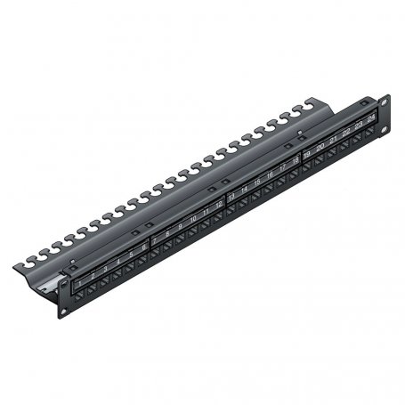 Schneider-Electric Panneau 19" VIDE - 24 ports RJ45 blindés