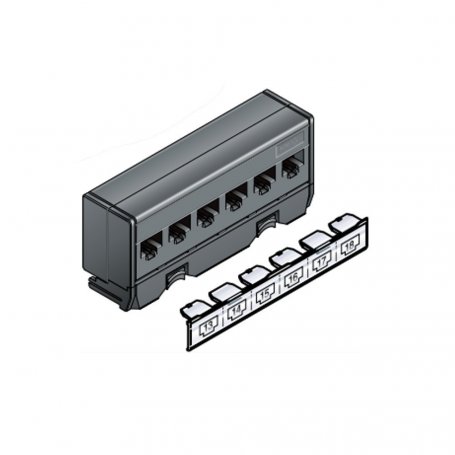 Schneider-Electric Cassette miroir 6 RJ45 Cat.6 FTP