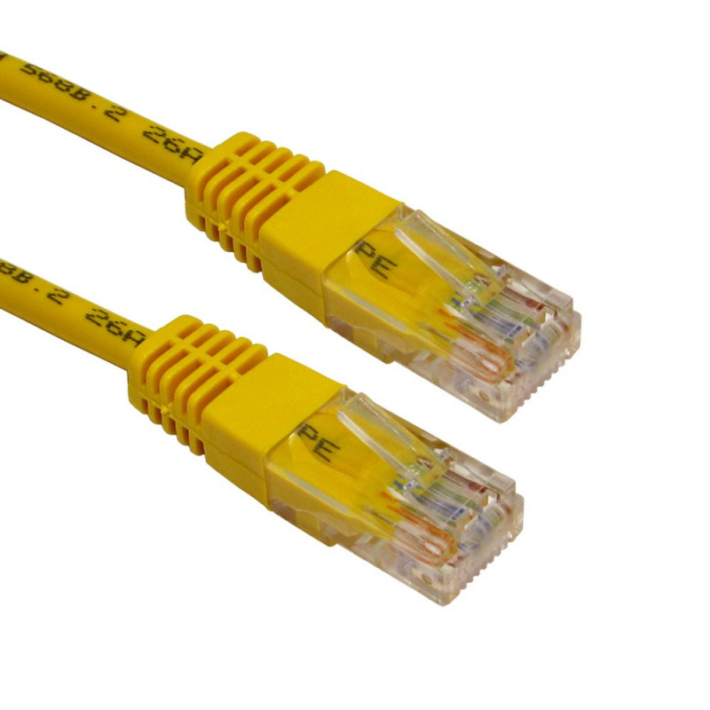Câbles réseau GENERIQUE Cordon Patch Rj45 S/ftp sur Cable cat 7 Ls0h Jaune - 2 m