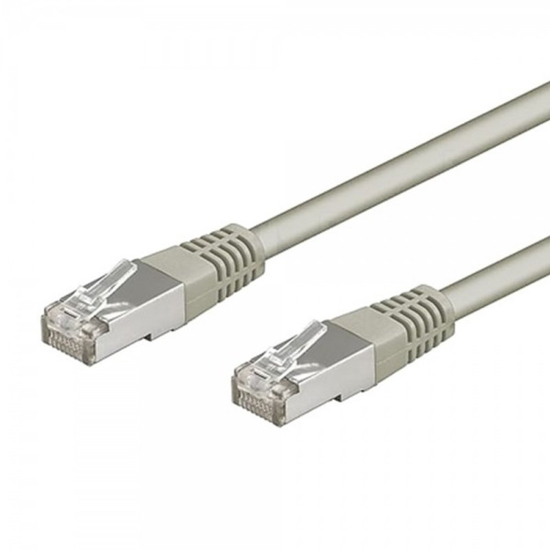 Câble Ethernet cat 5e Avec connecteur gaine PVC Gris / , U/UTP, 2m