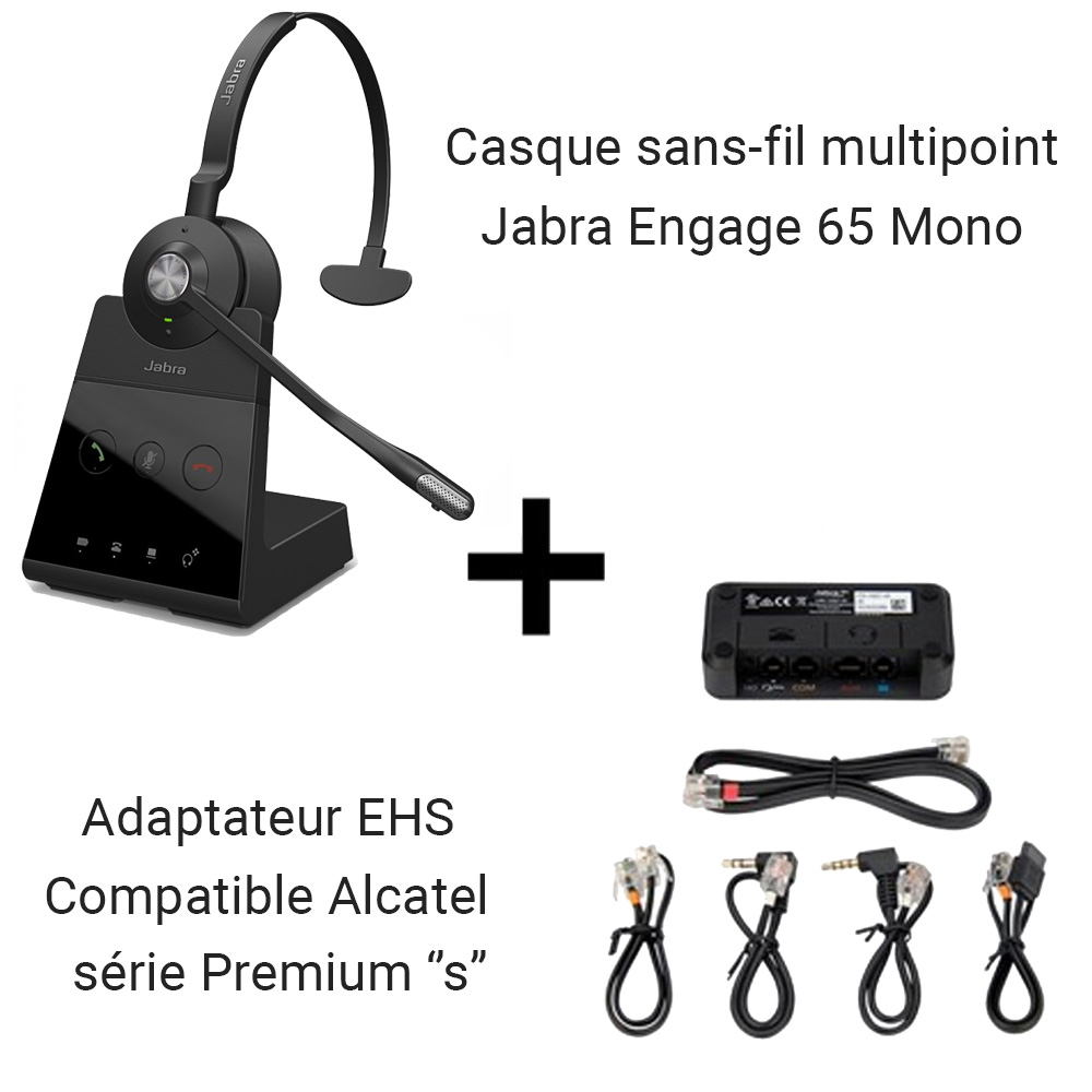 Jabra Engage 65 Convertible - 1 oreillette - Casque sans fil